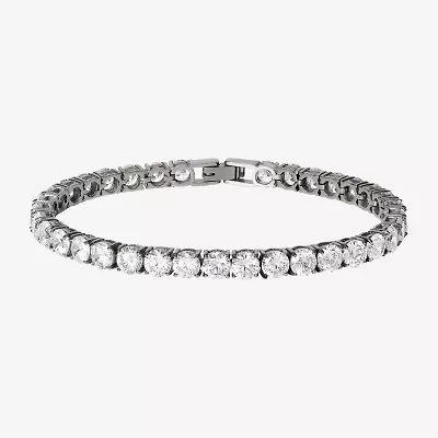 Shaquille O'Neal XLG Mens Cubic Zirconia Stainless Steel 9 Inch Tennis Bracelet