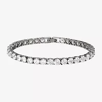 Shaquille O'Neal XLG Mens Cubic Zirconia Stainless Steel 9 Inch Tennis Bracelet