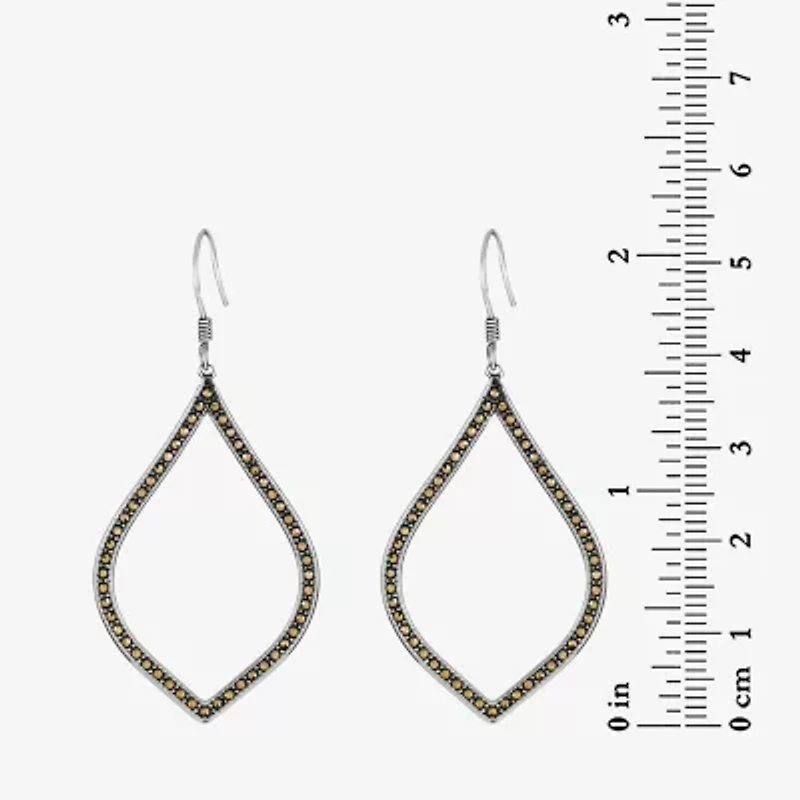 Womens Sterling Silver Drop Earrings