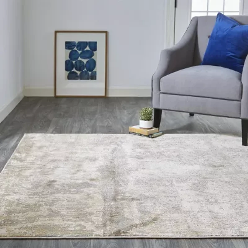 Weave And Wander Parker Abstract Machine Made Indoor Rectangle Accent Rugs