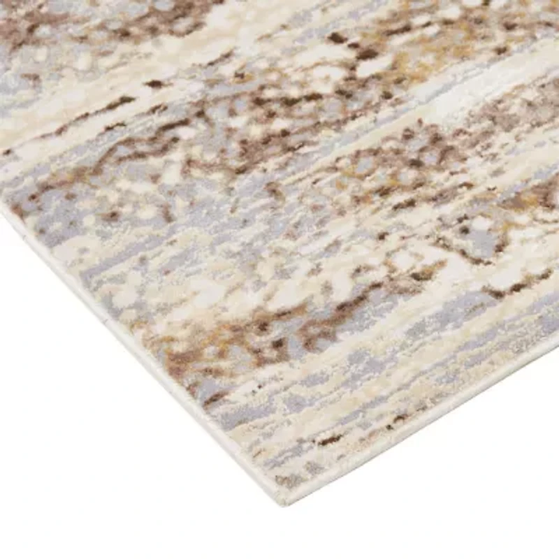 Weave And Wander Parker Abstract Machine Made Indoor Rectangle Area Rugs