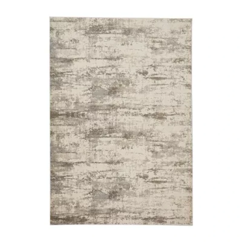 Weave And Wander Parker Abstract Machine Made Indoor Rectangle Area Rugs