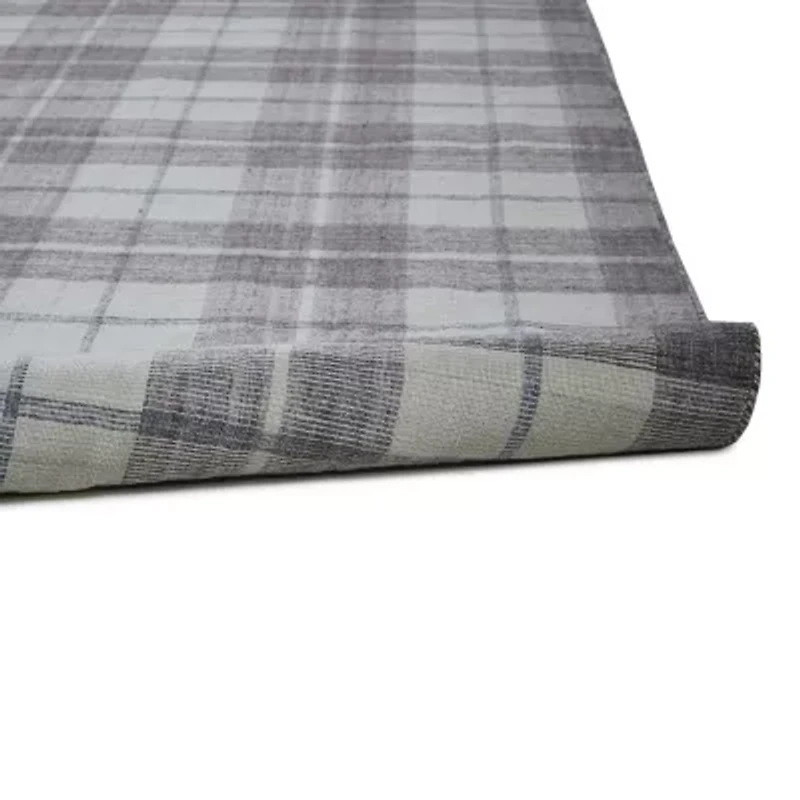 Weave And Wander Jens Plaid Flatweave Indoor Rectangle Area Rugs