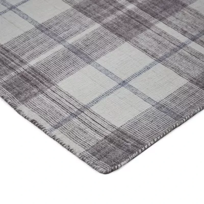 Weave And Wander Jens Plaid Flatweave Indoor Rectangle Area Rugs