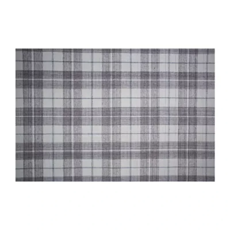 Weave And Wander Jens Plaid Flatweave Indoor Rectangle Area Rugs