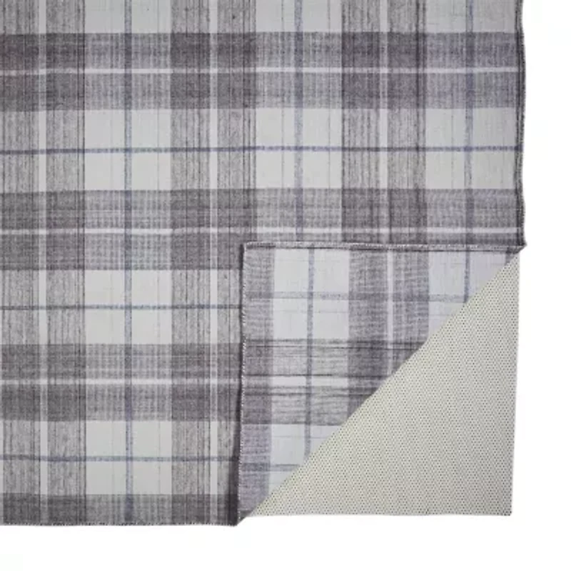 Weave And Wander Jens Plaid Flatweave Indoor Rectangle Area Rugs