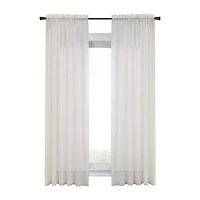 Habitat Cote D'Azure Rod Pocket Sheer Single Curtain Panel