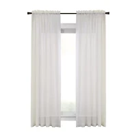Habitat Cote D'Azure Rod Pocket Sheer Single Curtain Panel