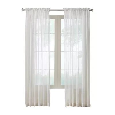 Habitat Rhapsody Voile Rod Pocket Sheer Single Curtain Panel