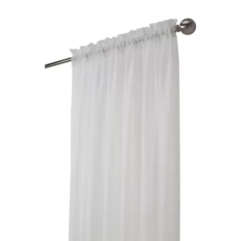 Habitat Rhapsody Voile Rod Pocket Sheer Single Curtain Panel