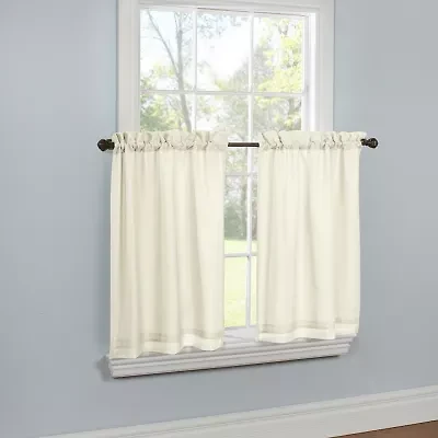 THERMAVOILE™ Rhapsody Lined 2-pc. Rod Pocket Window Tier
