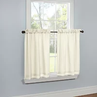 THERMAVOILE™ Rhapsody Lined 2-pc. Rod Pocket Window Tier