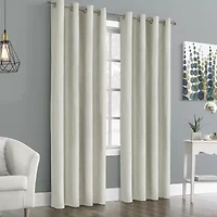 Thermaplus Ethan Grommet Top Energy Saving 100% Blackout Single Curtain Panel