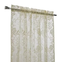 Limoges Rod Pocket Embroidered Sheer Single Curtain Panel