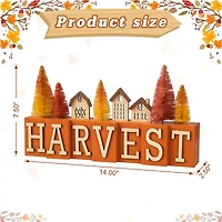 Glitzhome Harvest Wooden Thanksgiving Tabletop Decor