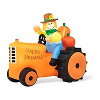 Glitzhome Fall Lighted Tractor Decor Thanksgiving Inflatable