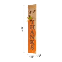 Glitzhome Harvest Wooden Pumpkin Thanksgiving Porch Sign