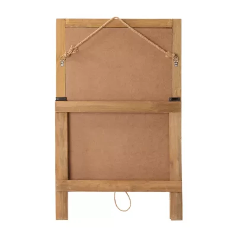 Glitzhome Harvest Wooden Turkey Easel Thanksgiving Porch Sign