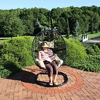 Jackson Outdoor Hanging Egg Chair Chair with Stand