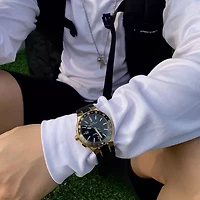 Jacques Lemans Mens Automatic Black Strap Watch Wjl0027504