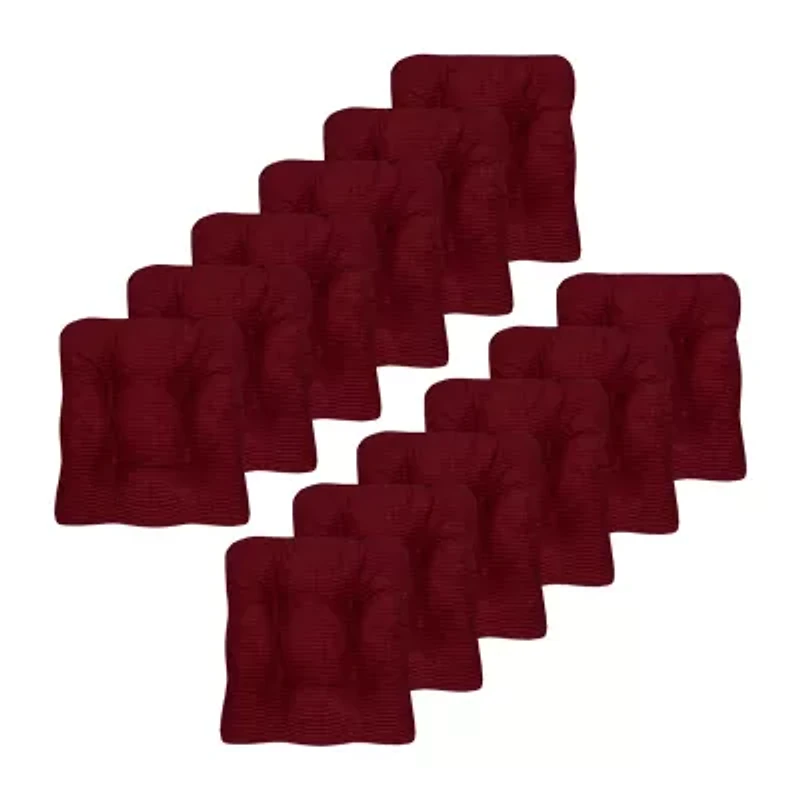 Sweet Home Collection™ Fluffy Memory Foam Tufted Chair Cushion Non Slip Rubber Back