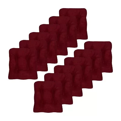 Sweet Home Collection™ Fluffy Memory Foam Tufted Chair Cushion Non Slip Rubber Back