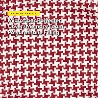 Sweet Home Collection™ Houndstooth Stitch U Shaped Memory Foam 17" x 16" Chair Cushions