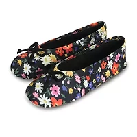 Isotoner Spandex Womens Ballerina Slippers