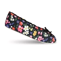 Isotoner Spandex Womens Ballerina Slippers