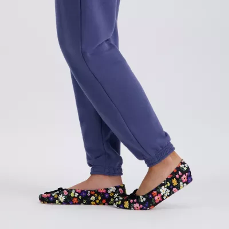 Isotoner Spandex Womens Ballerina Slippers