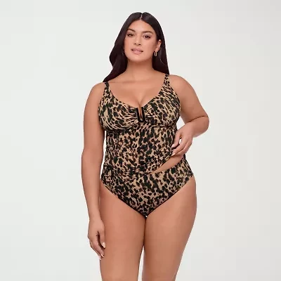 S3 Swim Womens Animal Tankini Swimsuit Top