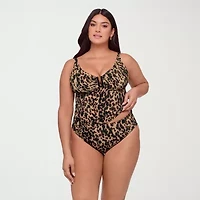 S3 Swim Womens Animal Tankini Swimsuit Top
