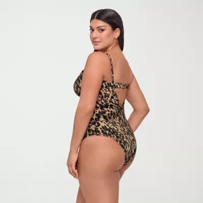 S3 Swim Womens Animal Tankini Swimsuit Top
