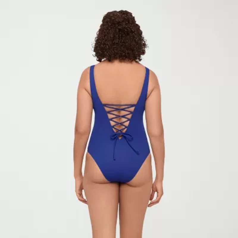 S3 Swim Womens Moderate Coverage One Piece Swimsuit