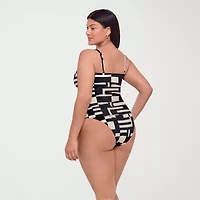 S3 Swim Womens Geometric Tankini Swimsuit Top