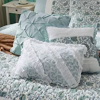 Madison Park Vanessa 6-Pc Cotton Percale Quilt Set With Throw Pillows