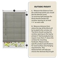 Achim Gii Madera Falsa 2" Cordless Faux Wood Blind