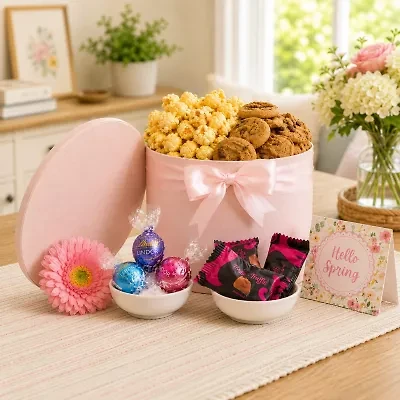 Alder Creek I Love Mom Box of Cookies and Chocolates Gift Set