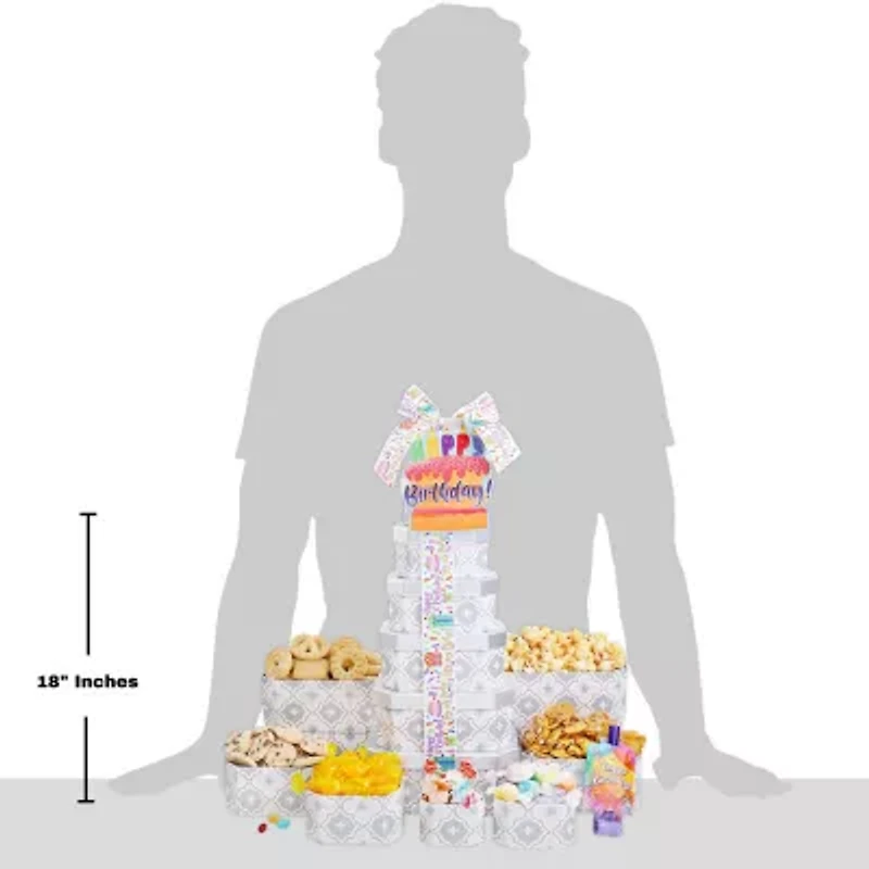 Alder Creek Birthday Celebrations 7 High Gift Tower Food Set