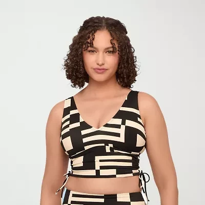 S3 Swim Womens Animal Bralette Bikini Swimsuit Top