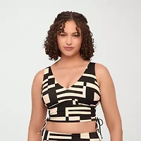 S3 Swim Womens Animal Bralette Bikini Swimsuit Top