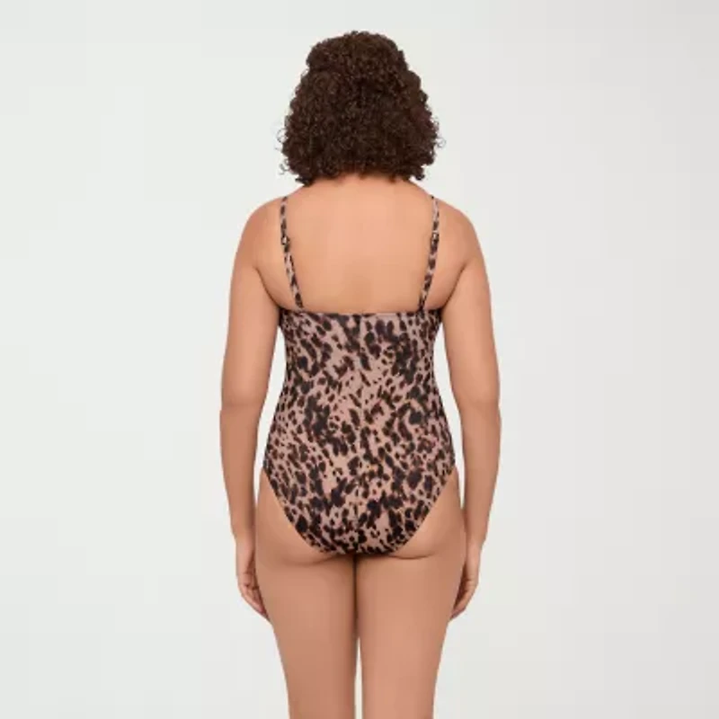 S3 Swim Womens Animal Moderate Coverage One Piece Swimsuit