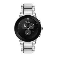 Citizen® Eco-Drive® Axiom Mens Silver-Tone Chronograph Watch AT2240-51E