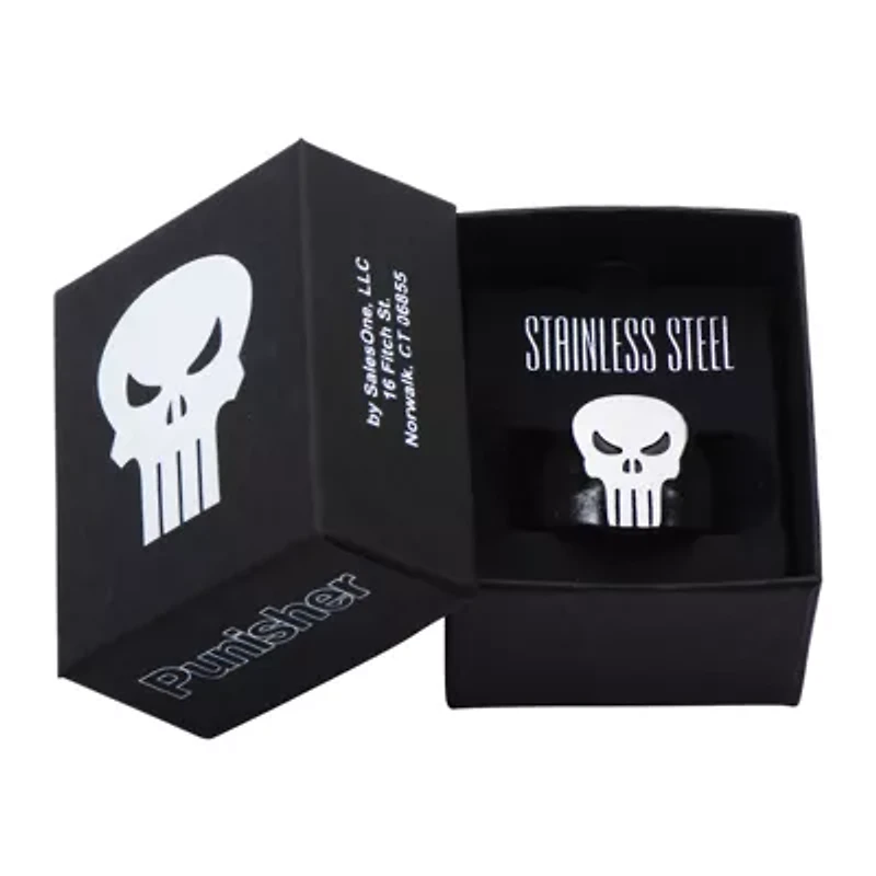 Marvel Punisher Skull Mens Stainless Steel Ring