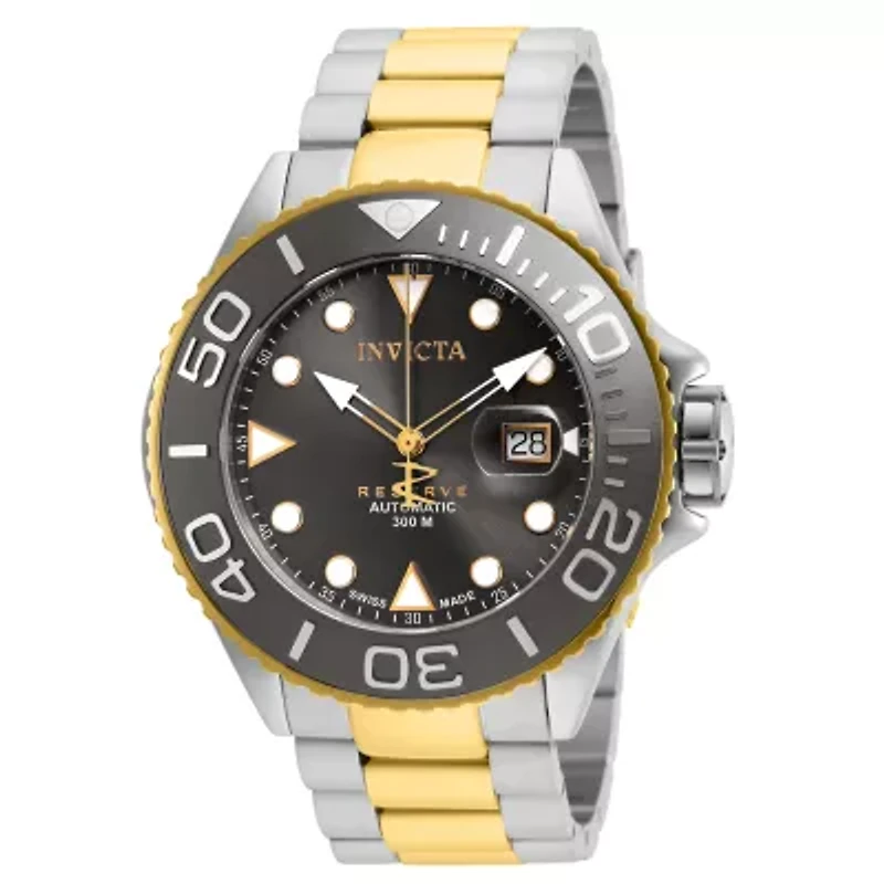 Invicta Grand Diver Mens Automatic Two Tone Stainless Steel Bracelet Watch 22855
