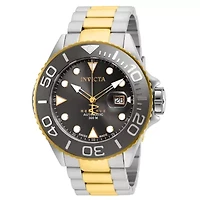 Invicta Grand Diver Mens Automatic Two Tone Stainless Steel Bracelet Watch 22855