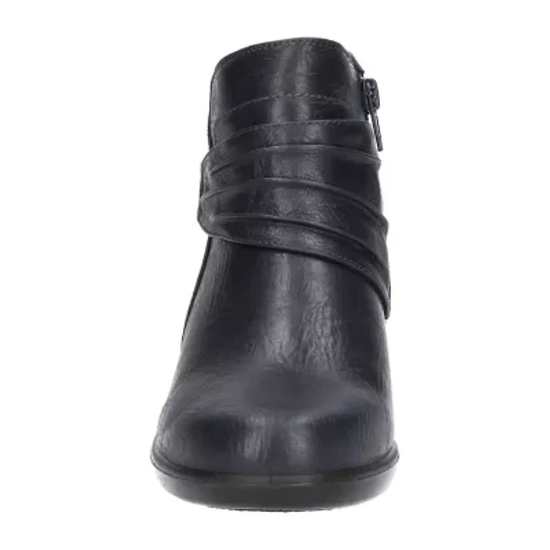 Easy Street Womens Damita Block Heel Booties