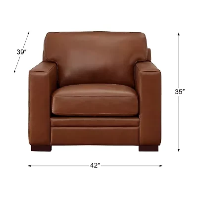 Dillon Leather Sofa, Loveseat, & Chair Set