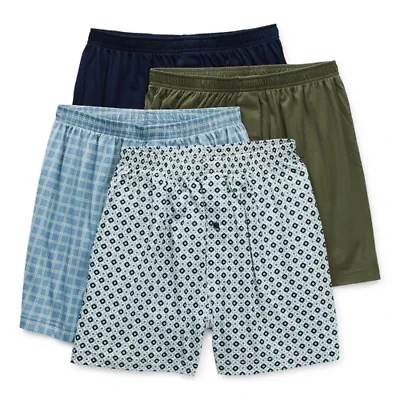 Stafford Knit Mens 4 Pack Boxers 302601