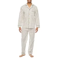 Stafford Modal Mens Long Sleeve 2-pc. Pajama Sets